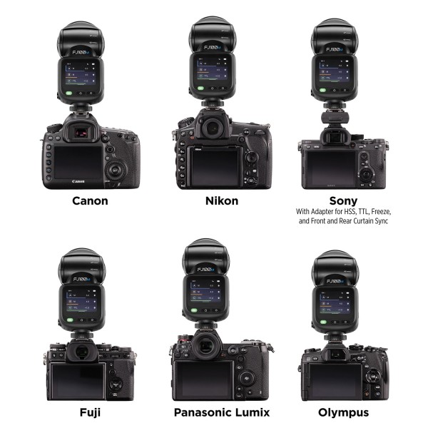 FJ100 Touchscreen Speedlight Flash (100Ws)
