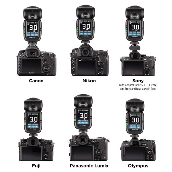 FJ80 II Touchscreen Speedlight (80Ws)