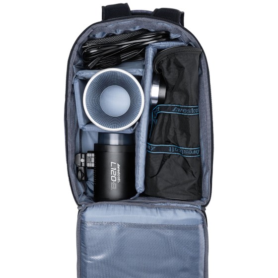 L120-B Bi-Color COB LED 1-Light Backpack Kit
