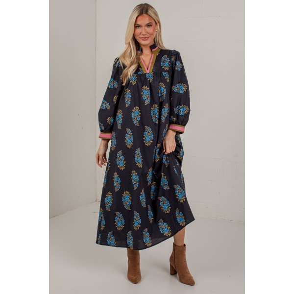 Current Chapter Black Floral Maxi Dress