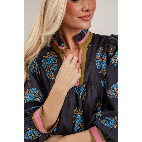 Current Chapter Black Floral Maxi Dress