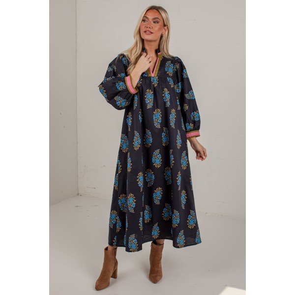 Current Chapter Black Floral Maxi Dress
