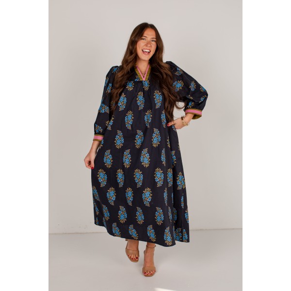 Current Chapter Black Floral Maxi Dress