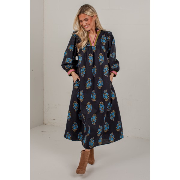 Current Chapter Black Floral Maxi Dress
