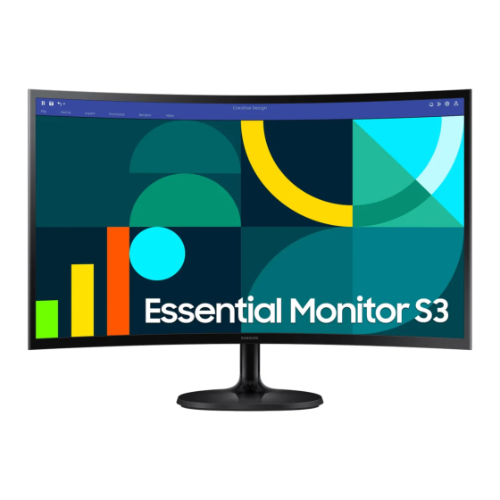 Samsung S36CG Series 27" 100Hz Curved Monitor 100Hz 4ms Black LS27D36CGANXZA