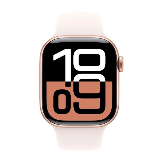 Apple Watch Series 10 42mm GPS ローズゴールド ライトブラッシュバンド S/M