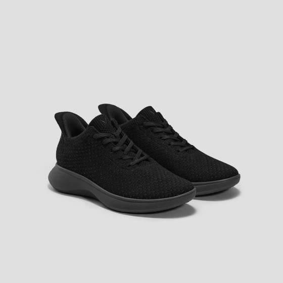 Unisex Sneaker Sliders (Urban) - Wool - Black