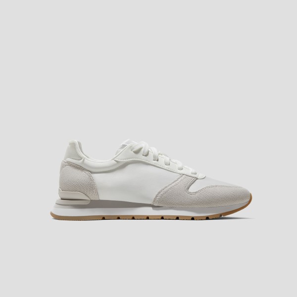 Unisex Satin Luxe Sneakers (Allegro) - Off Grey White