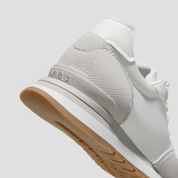 Unisex Satin Luxe Sneakers (Allegro) - Off Grey White