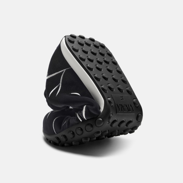 Limited Edition Velvet Casual Sneakers (Laban) - Black Embroidery