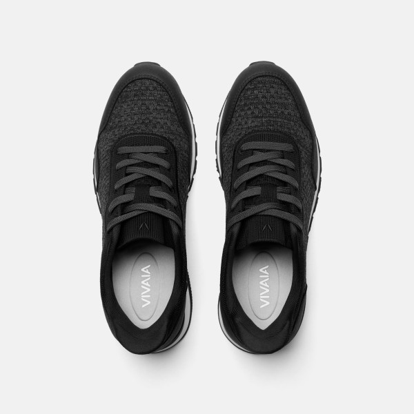 Unisex Waterproof Slip-On Sneakers (Allday Pro) - Black & Charcoal