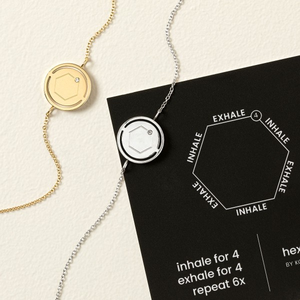 マインドフルブリージング 六角ブレスレット