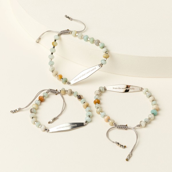 Anxiety Calming Mantra Bracelet
