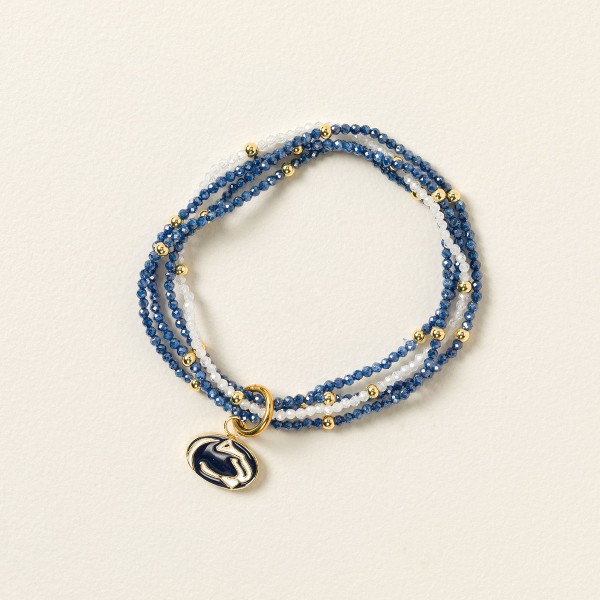 College Logo Beaded Bracelet