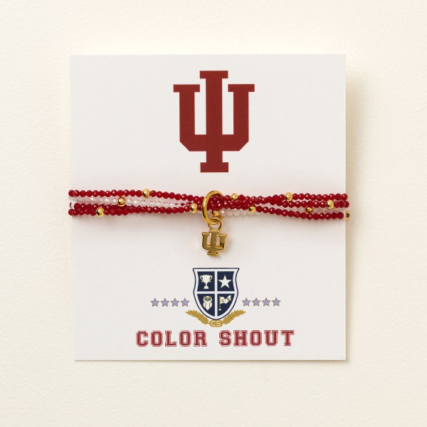 College Logo Beaded Bracelet