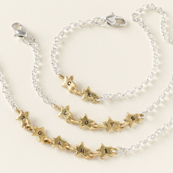 Personalized Star Initial Bracelet