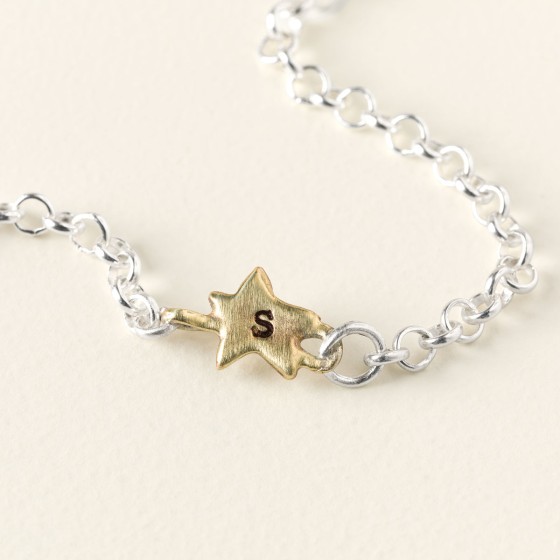 Personalized Star Initial Bracelet