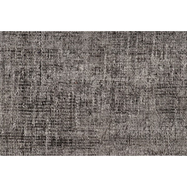Vintage Turkish Runner in Black & White Distressed Pattern